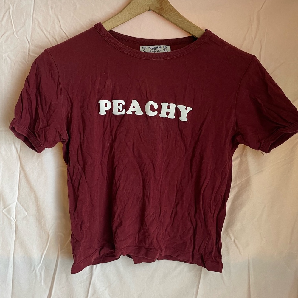 Peachy Pull & Bear crop top